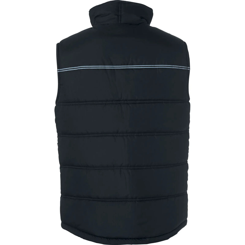Gewatteerde bodywarmer met reflecterende details - Zwart