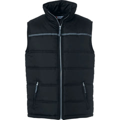 Gewatteerde bodywarmer met reflecterende details - Zwart