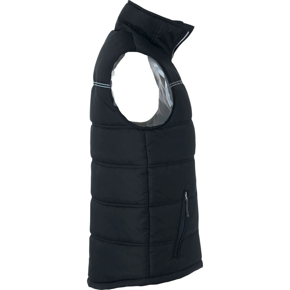 Gewatteerde bodywarmer met reflecterende details - Zwart