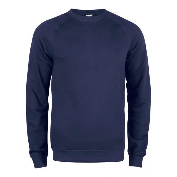 sweater premium roundneck clique dark navy voorzijde 26021000