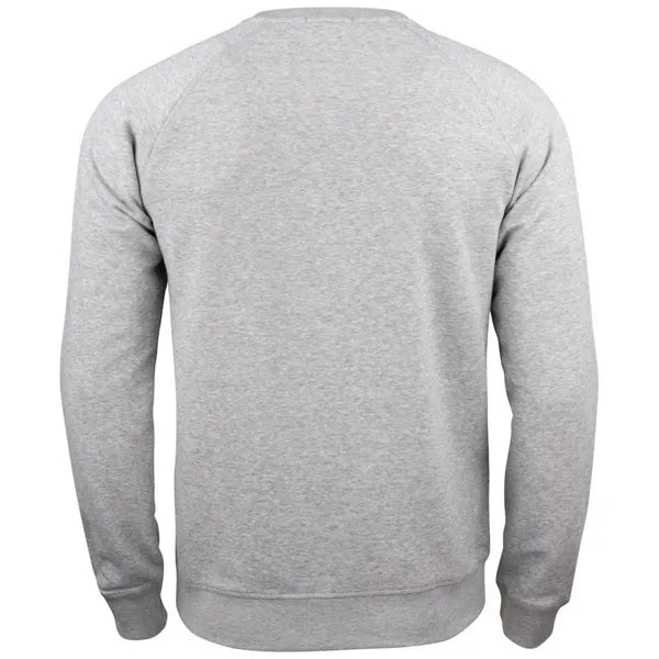  sweater premium roundneck clique grijs melange achterzijde 26021000