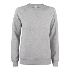 Premium Sweater Ronde Hals Dames - Melange Grijs