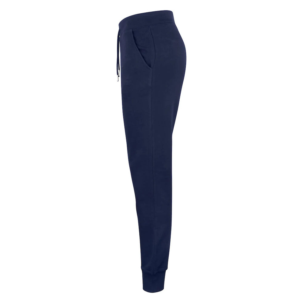 joggingbroek sweatpants premium ladies clique navy linkerzijde 26021009