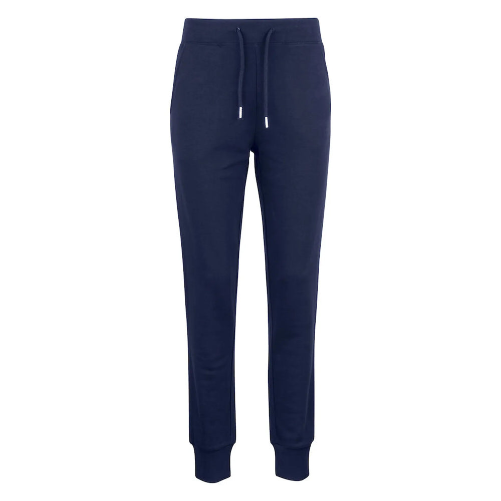joggingbroek sweatpants premium ladies clique navy voorzijde 26021009