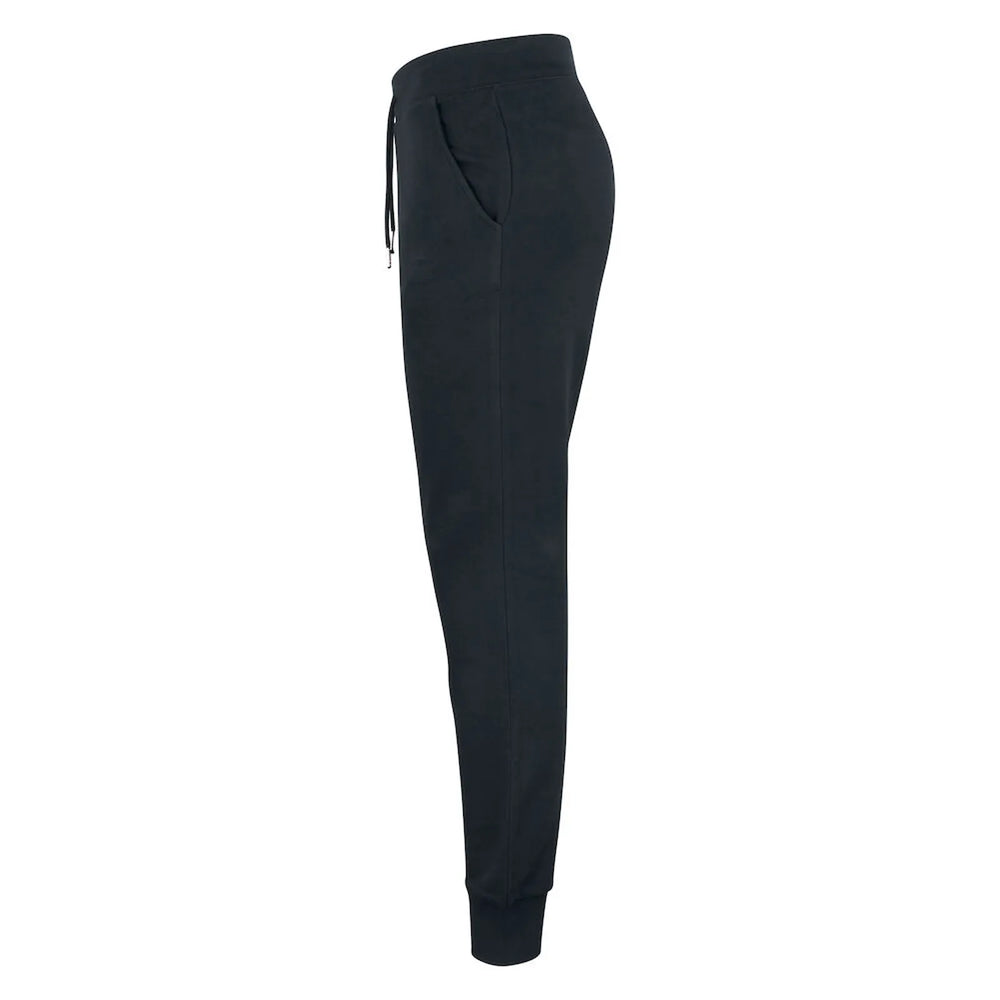 joggingbroek sweatpants premium ladies clique zwart linkerzijde 26021009