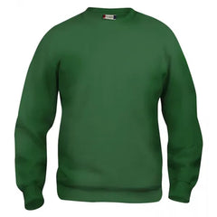 Clique Basic Roundneck Sweater - Fles Groen