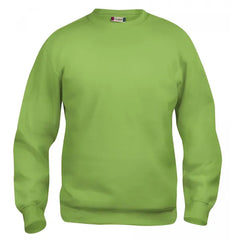 Clique Basic Roundneck Sweater - Lichtgroen