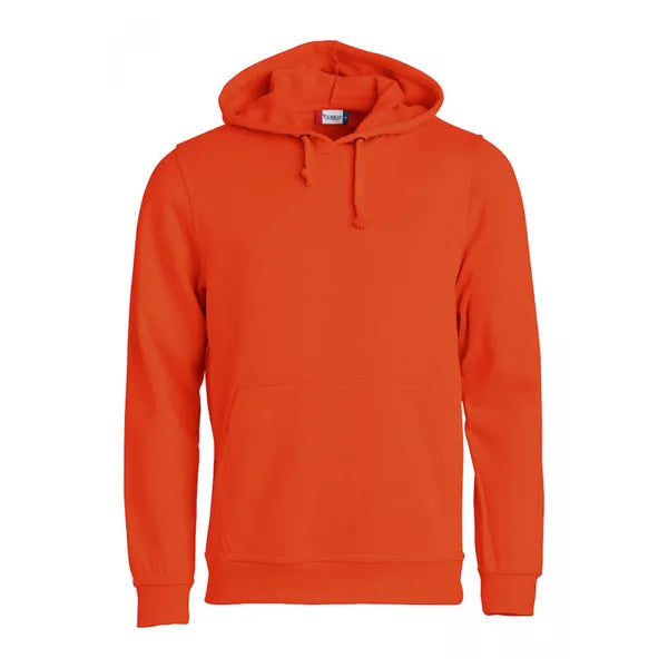sweater hoodie capuchon clique diep oranje voorzijde 26021031