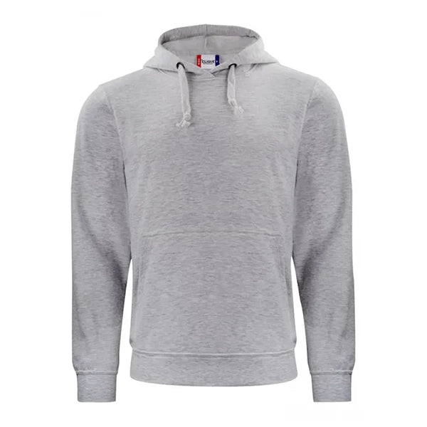 sweater hoodie capuchon clique grijs melange voorzijde 26021031