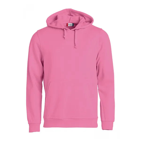 sweater hoodie capuchon clique helder roze voorzijde 26021031