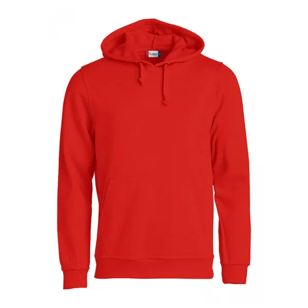 sweater hoodie capuchon clique rood voorzijde 26021031