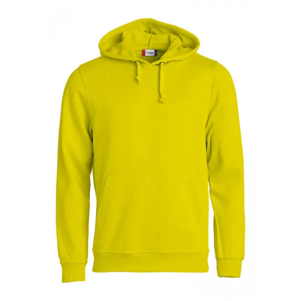 sweater hoodie capuchon clique signaal geel voorzijde 26021031
