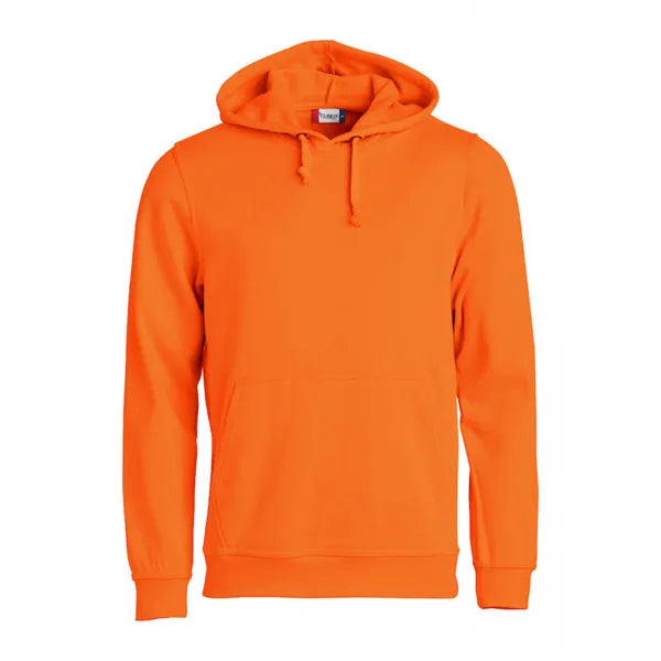 sweater hoodie capuchon clique signaal oranje voorzijde 26021031
