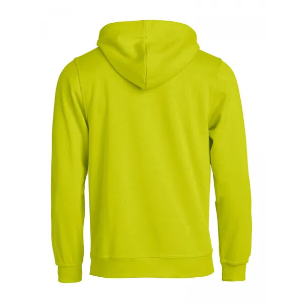 sweater hoodie capuchon clique signaalgroen achterzijde 26021031