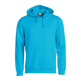 sweater hoodie capuchon clique turquoise voorzijde 26021031