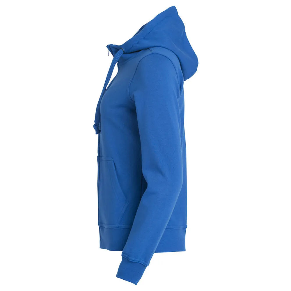 Dames hoodie vest met rits, Kobaltblauw - 26021035