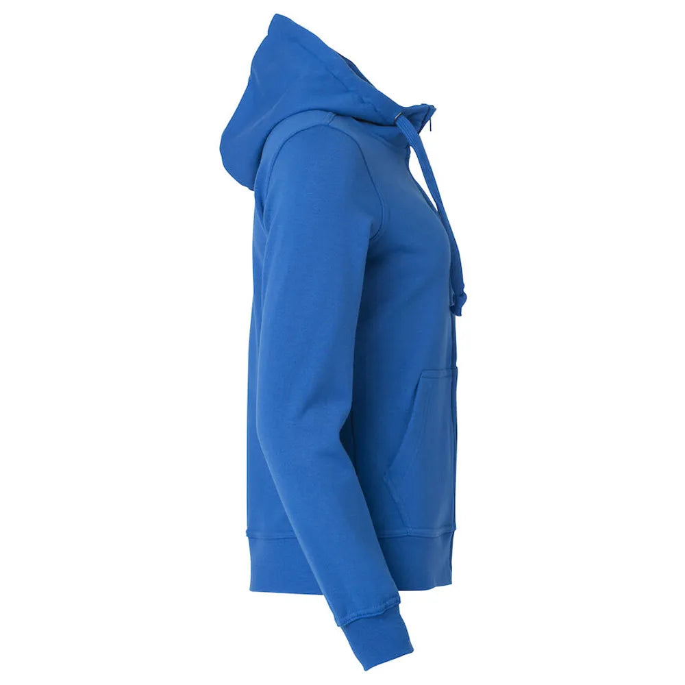 Dames hoodie vest met rits, Kobaltblauw - 26021035