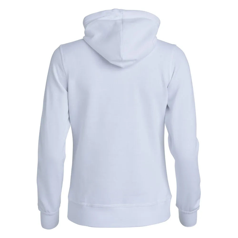 Dames hoodie vest met rits, Wit - 26021035