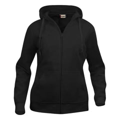 Dames Hoodie Vest met Rits Zwart