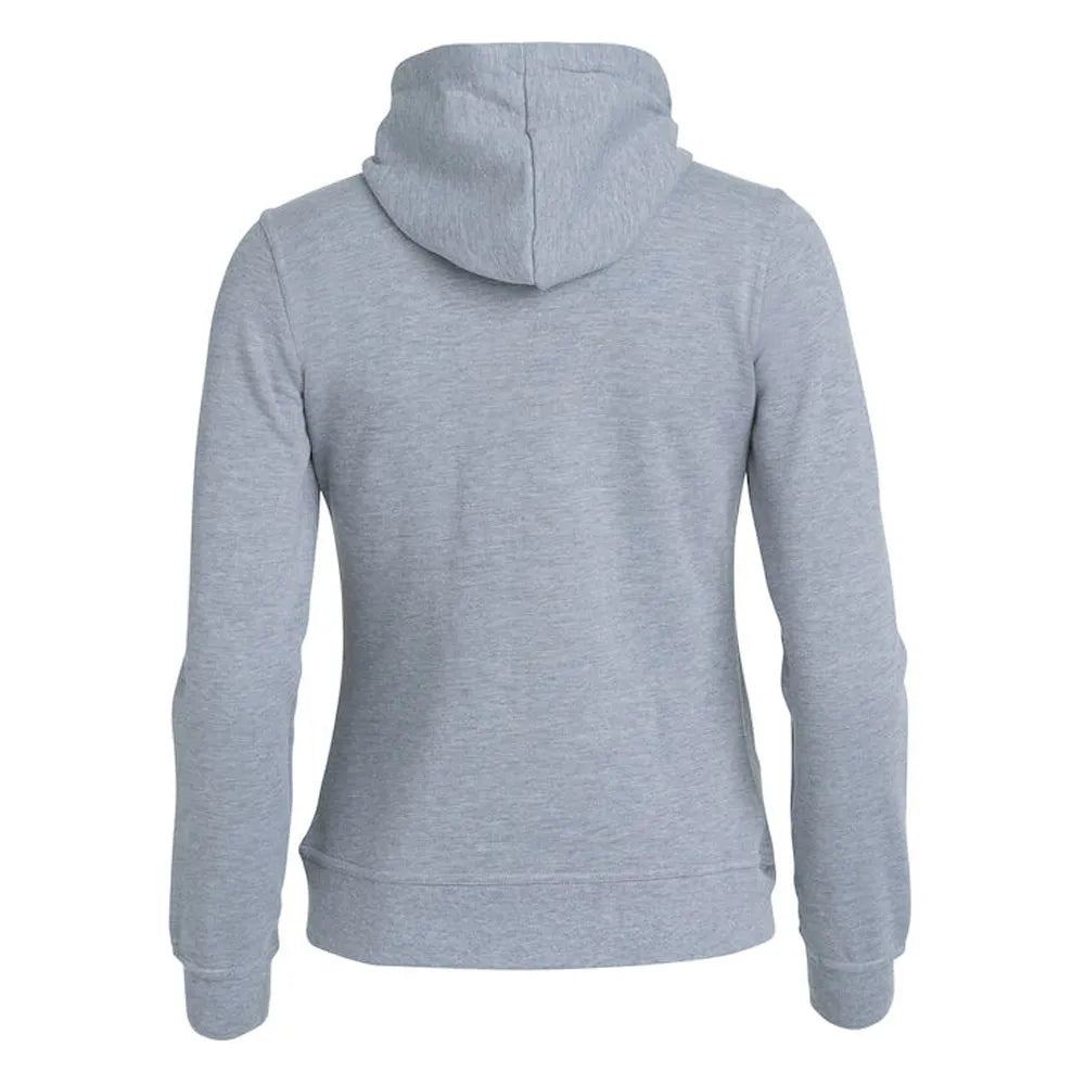 hoodie vest rits capuchon dames grijs melange achterzijde 26021035