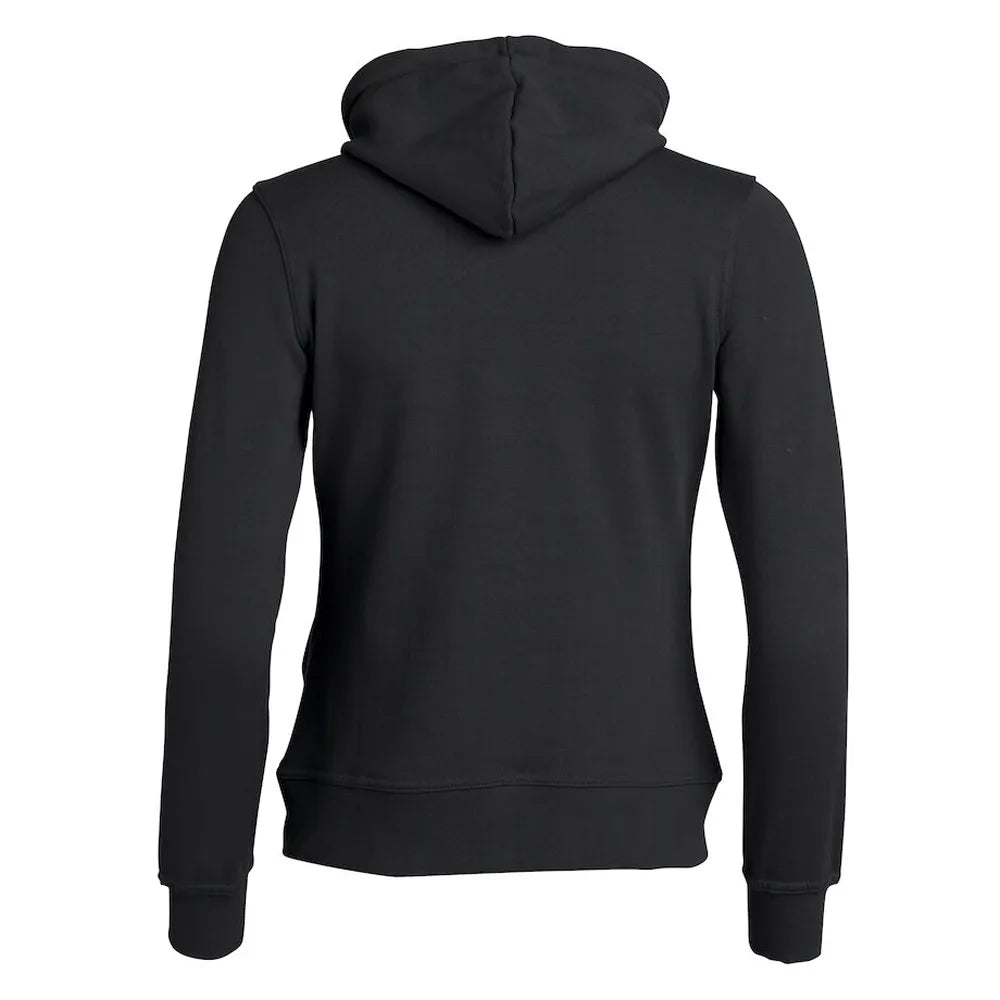 hoodie vest rits capuchon dames zwart achterzijde 26021035