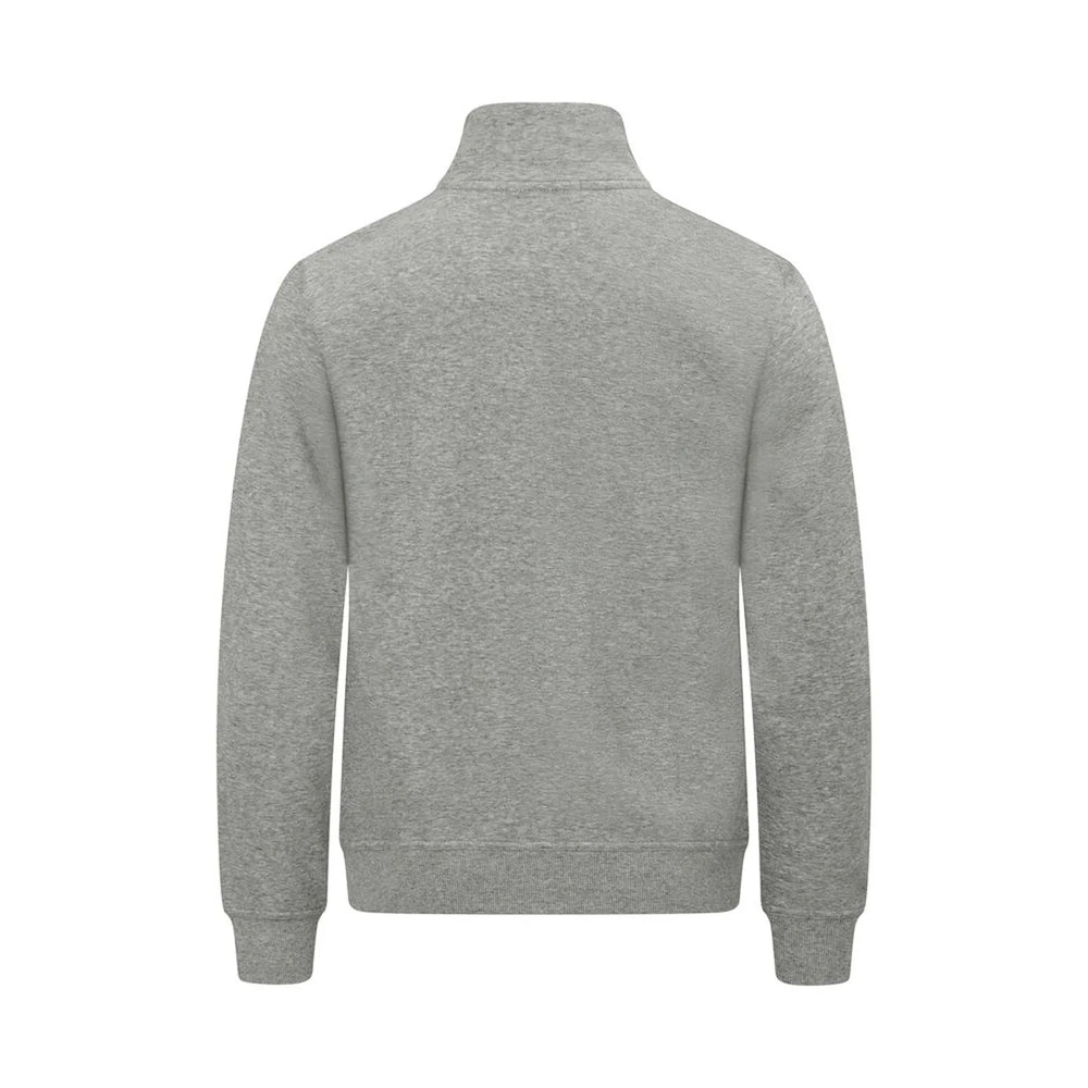Premium sweatvest met rits zonder capuchon - Melange Grijs
