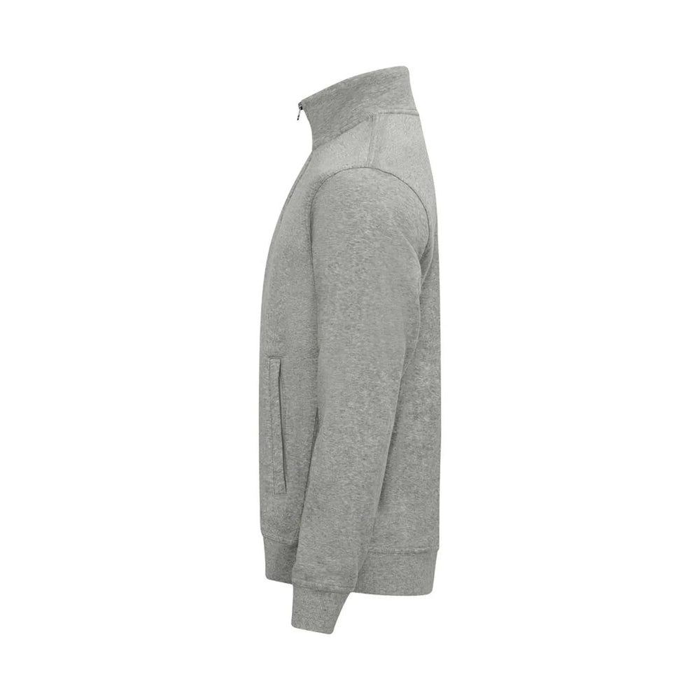 Premium sweatvest met rits zonder capuchon - Melange Grijs