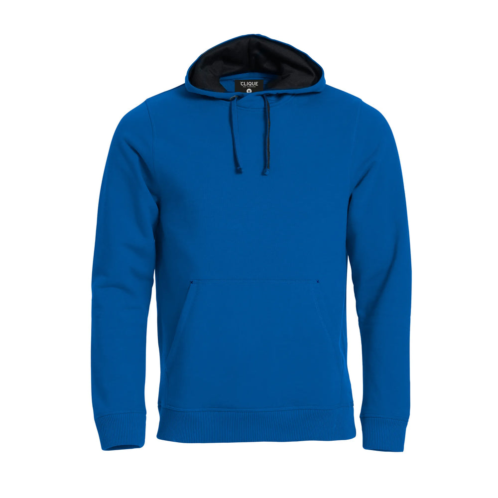 classic hoody clique kobalt blauw voorzijde 26021041
