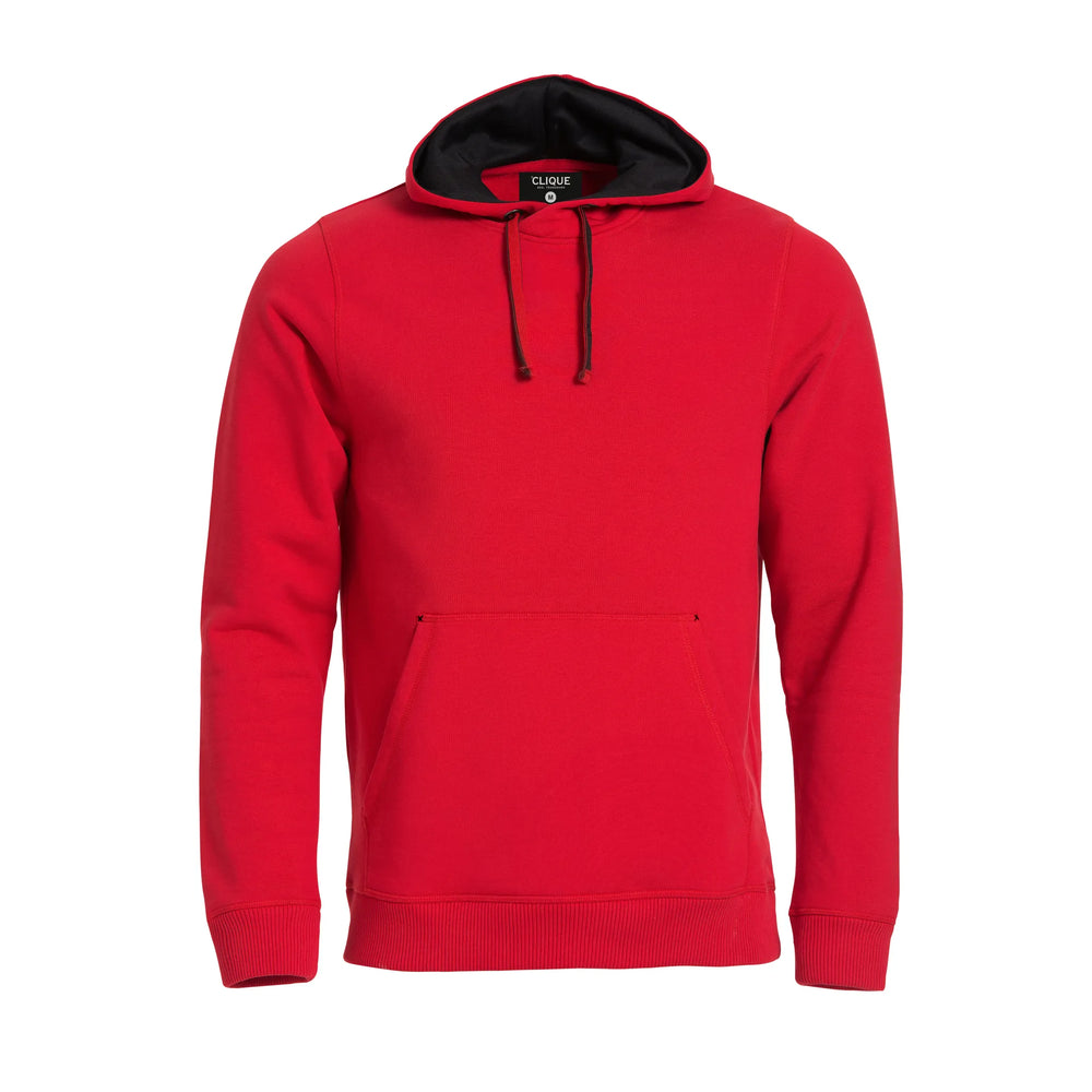 classic hoody clique rood voorzijde 26021041