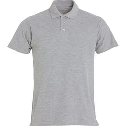 polo basic heren grijs melange voorzijde 26028230