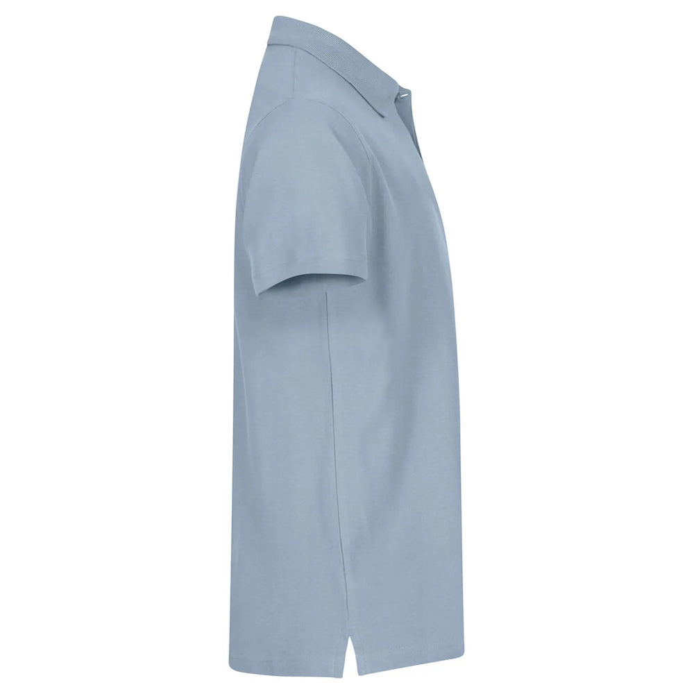 polo basic heren kobalt zacht blauw rechter mouw  26028230