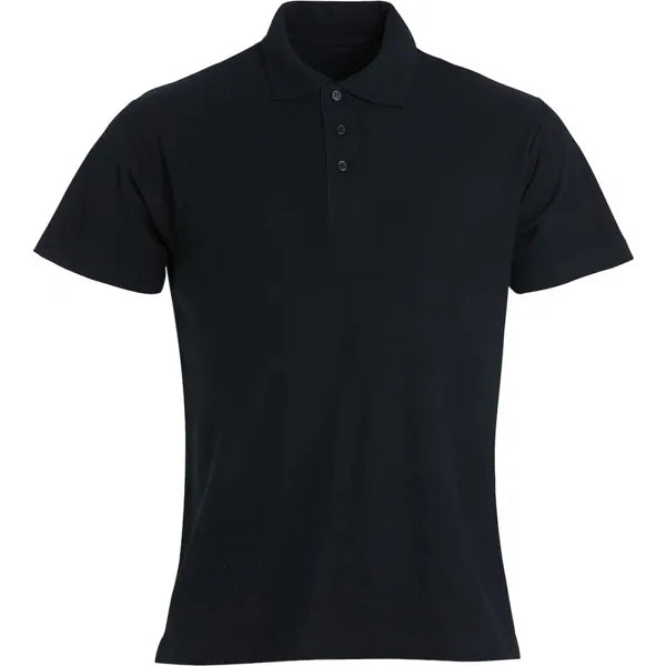 polo basic heren zwart voorzijde 26028230