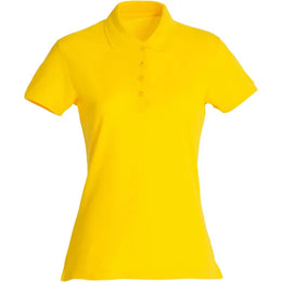 Clique Basic piqué damespolo, Geel - 26028231