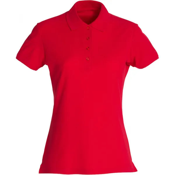 Clique Basic piqué damespolo, Rood - 26028231