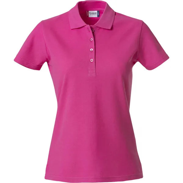 polo basic dames helder kersen voorzijde 26028231
