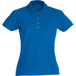 polo basic dames kobalt blauw voorzijde 26028231