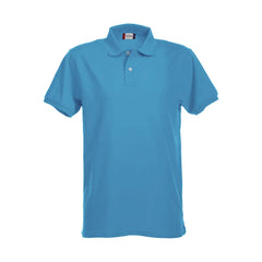 Clique Heren Polo met Stretch - Turquoise