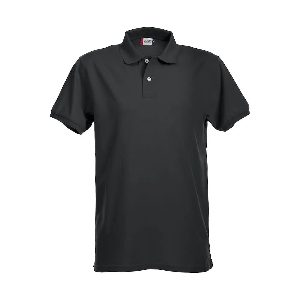Clique heren polo met stretch, Zwart - 26028240