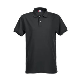 Clique heren polo met stretch, Zwart - 26028240