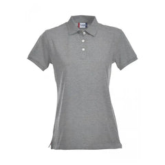 Polo voor Dames Premium van Clique Melange Grijs