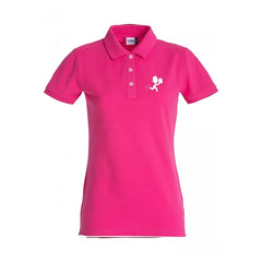 Polo voor Dames Premium van Clique Helder Kersen