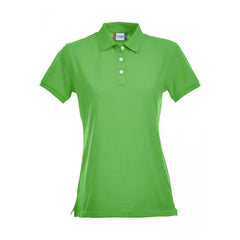 Polo voor Dames Premium van Clique Appelgroen