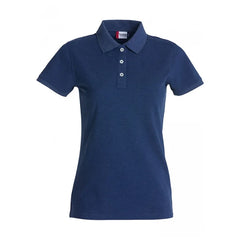 Polo voor Dames Premium van Clique Melange Blauw