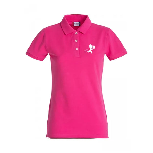 Polo voor dames premium van Clique, Kersenrood - 26028241