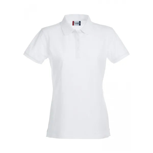 Polo voor dames premium van Clique, Wit - 26028241