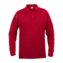 Clique Klassieke Polo met Lange Mouwen - Rood