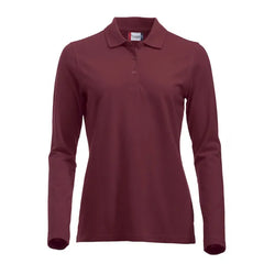 Classic Polo met Lange Mouwen Bordeaux