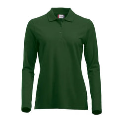 Classic Polo met Lange Mouwen - Fles Groen