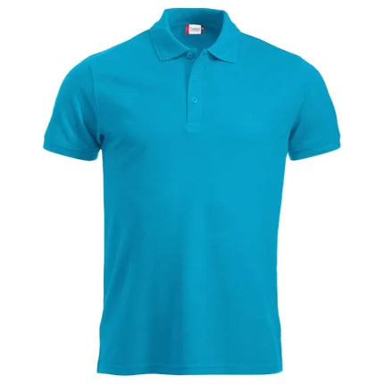 polo mix kwaliteit casual heren turquoise voorzijde 26028250