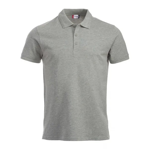 polo mix kwaliteit casual heren grijs melange voorzijde 26028250